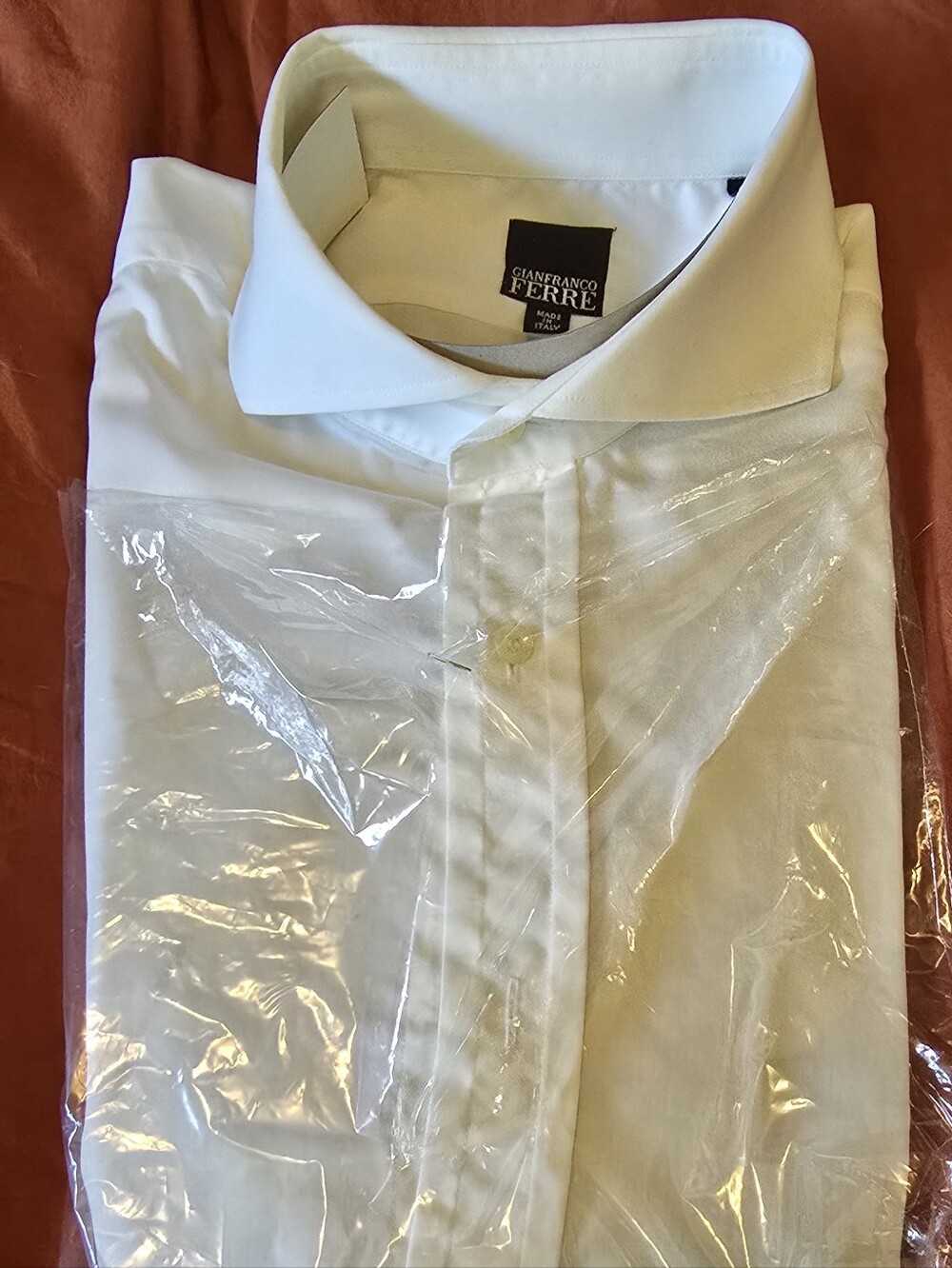 Crisp White Gianfranco Ferre Men's Dress Shirt
